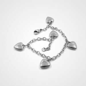 Silver Anchor Charm Bracelet