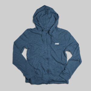 Men’s Blue Zip Hoodie – Casual Cotton Sweatshirt
