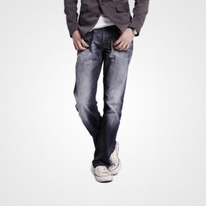 Men’s Dark Brown Straight Fit Jeans