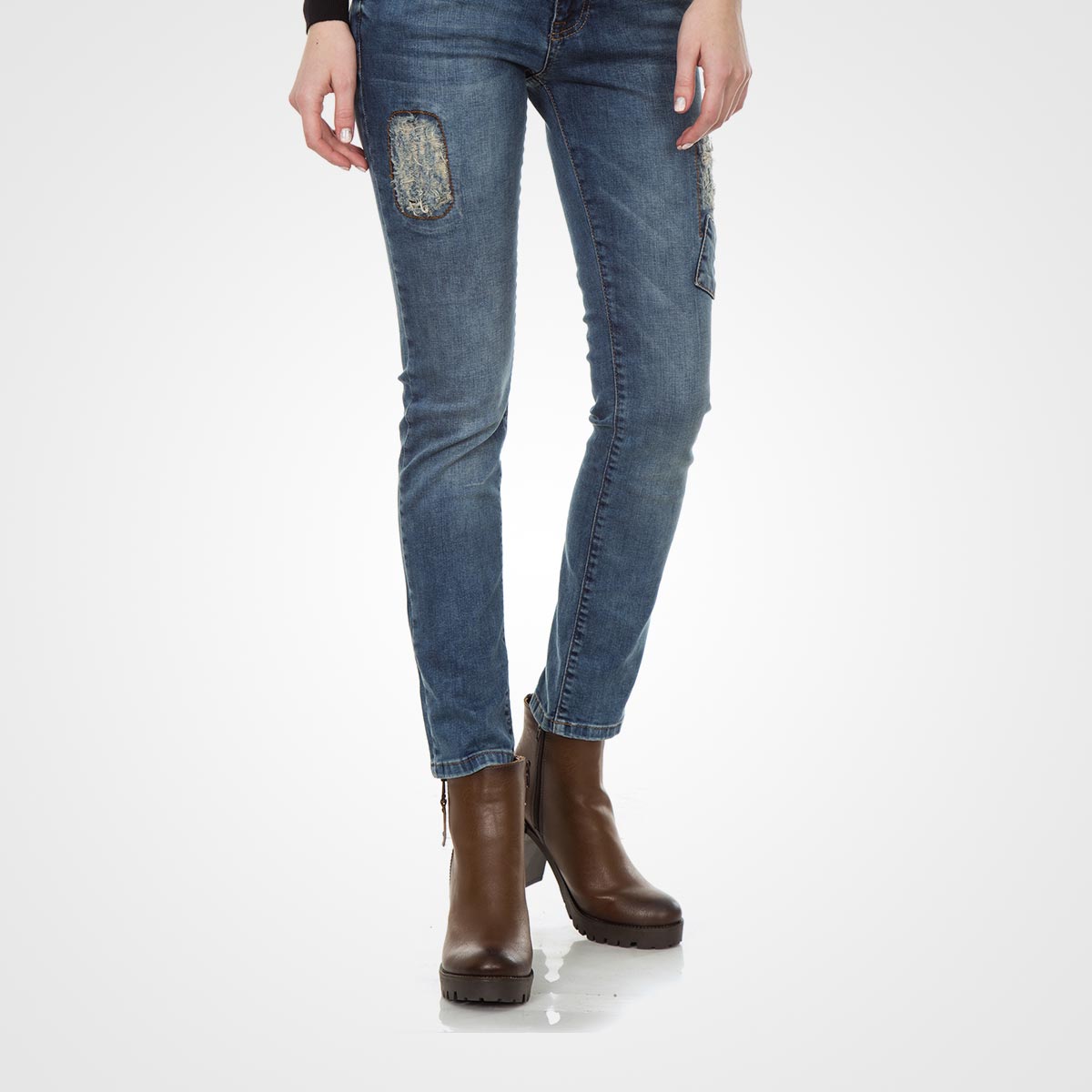 Women’s Slim‑Fit Blue Jeans